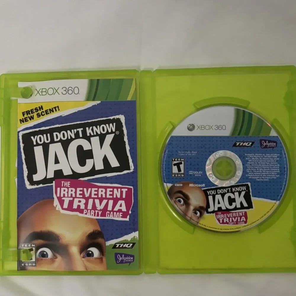 THQ You Don't Know Jack XBOX 360 Trivia Party Game T NTSC w/ Case Disc Manual